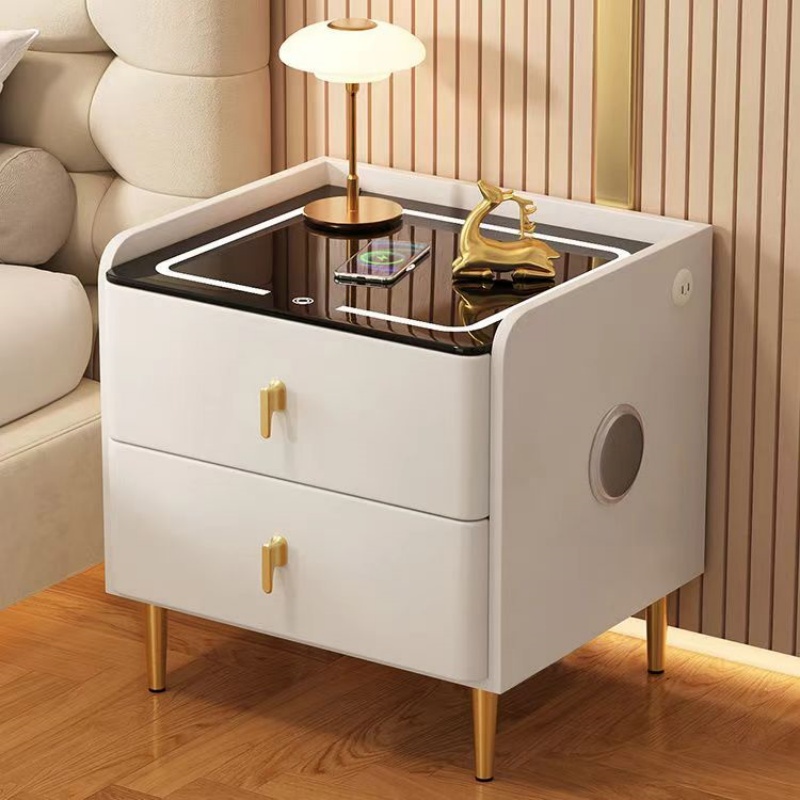 Table de chevet en bois de sty - Solid Wood Nightstand 2 Drawers avis et prix