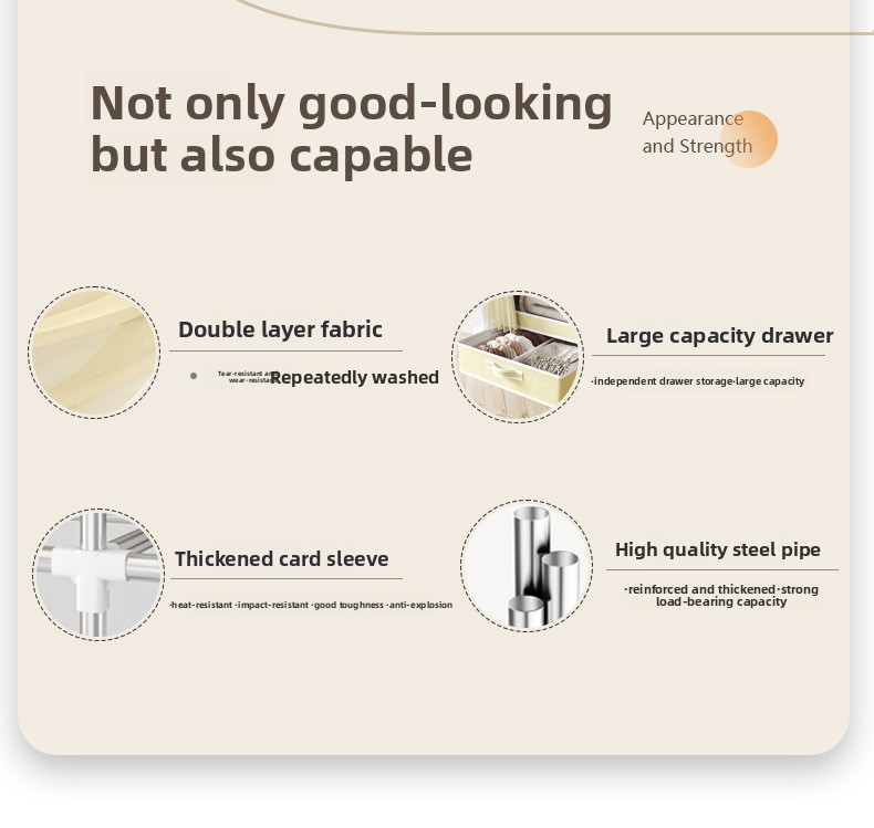 Armoire Portable avec Housse,  - Wardrobe Closet Portable Fabric Cover avis et prix