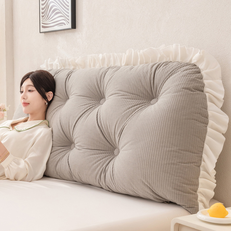 Coussin de tête de lit à volan - Headboard Cushion Backrest Tatami avis et prix