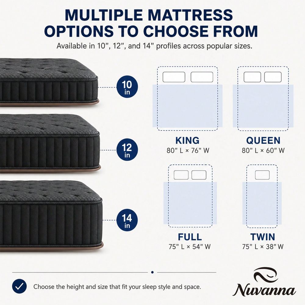 Matelas, tailles 8, 10, 12, 14 - Memory Foam Mattress In A Box Queen avis et prix