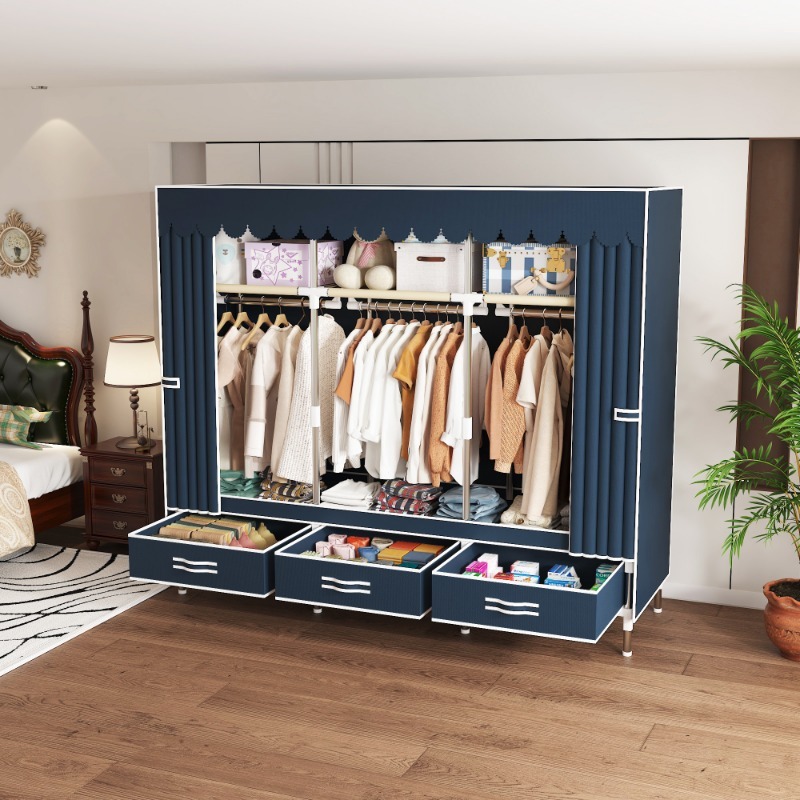 Placard en tissu de 65 pouces  - Wardrobe Closet Portable Fabric Cover avis et prix