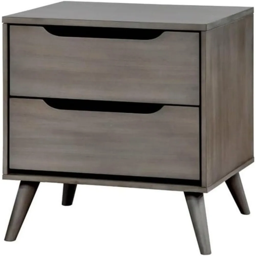 Pour table de chevet milieu du - Solid Wood Nightstand 2 Drawers avis et prix