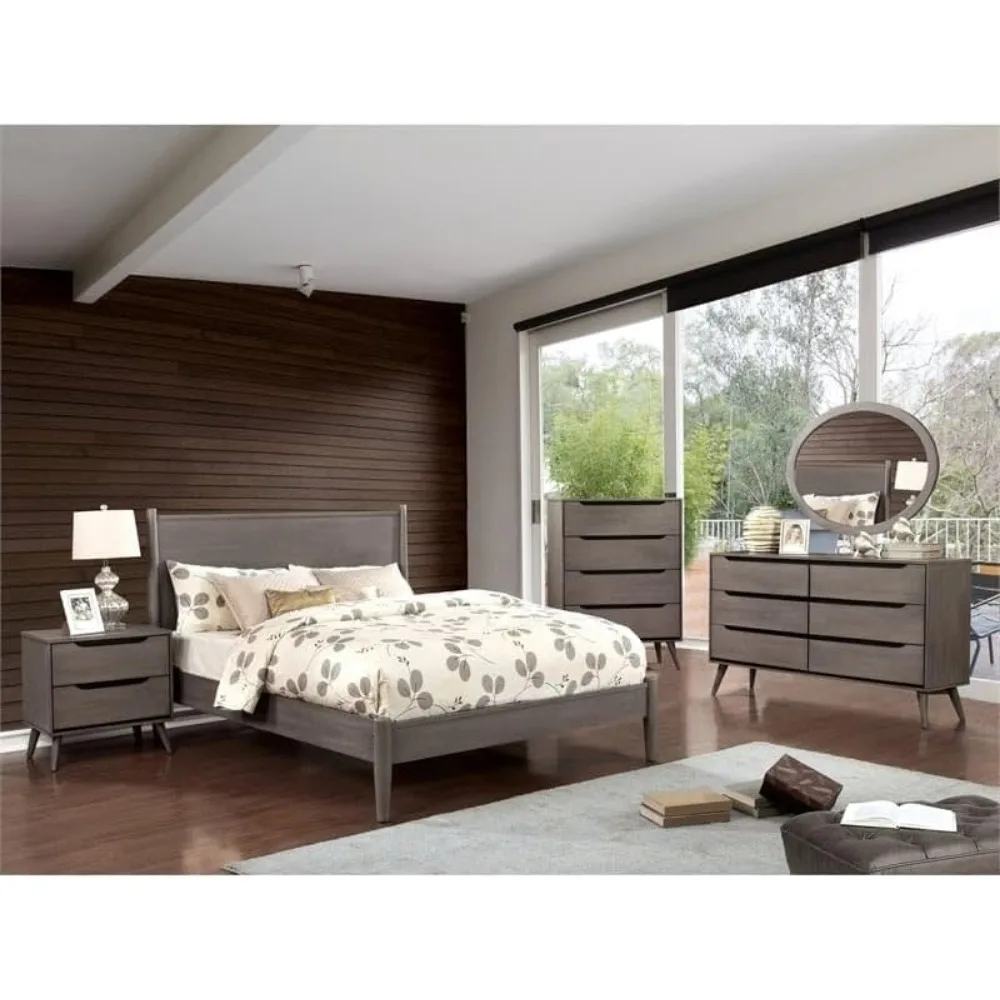 Pour table de chevet milieu du - Solid Wood Nightstand 2 Drawers avis et prix