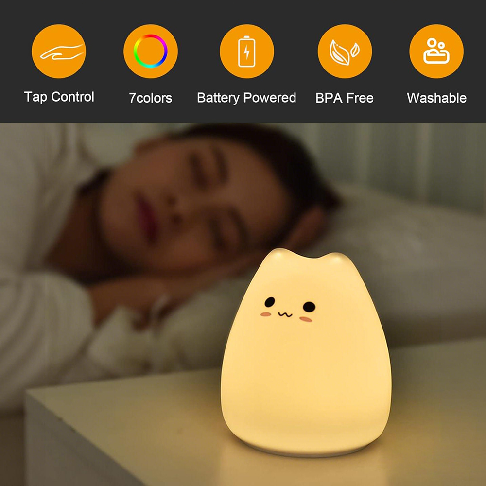 Veilleuse chat mignon RGB à ch - Floating Nightstand With Led Light avis et prix