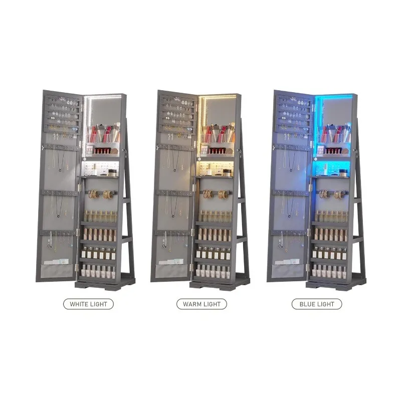 Armoire à bijoux LED avec miro - Full Length Mirror Jewelry Armoire avis et prix