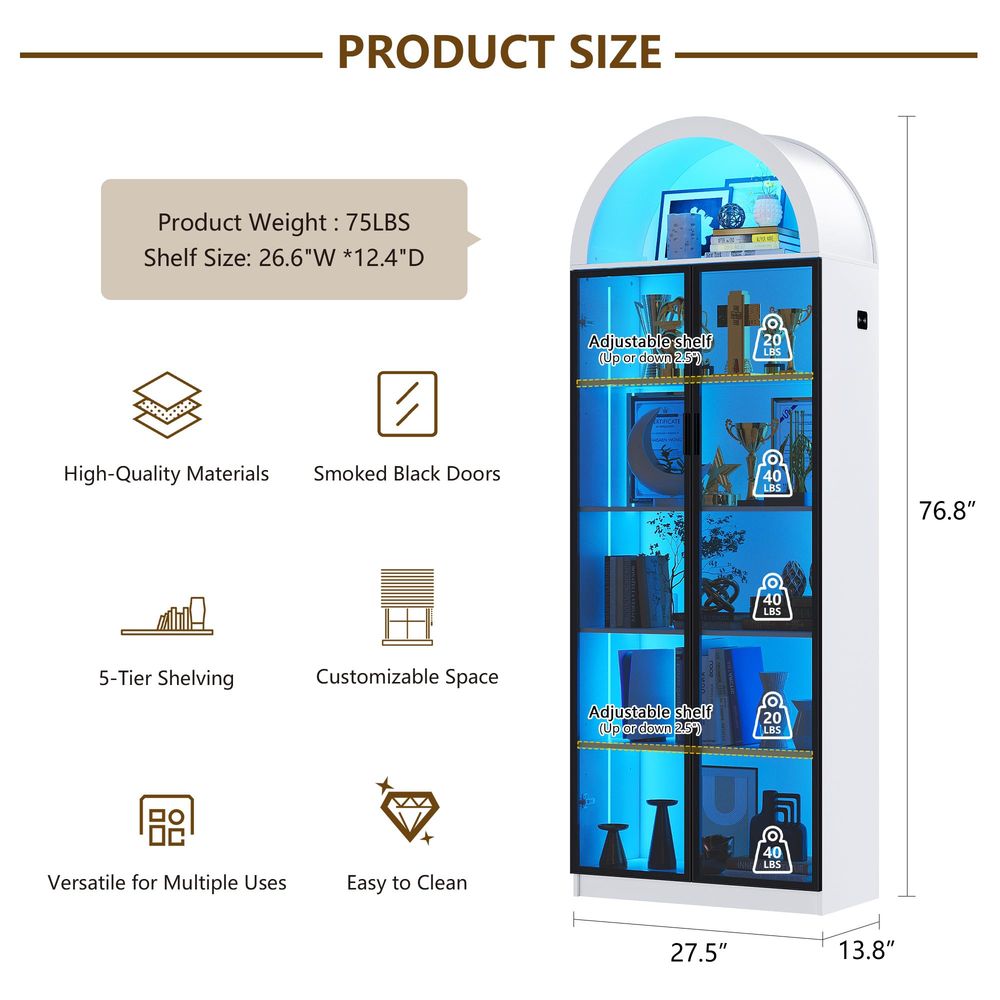 Vitrine avec portes et étagère - Storage avis et prix