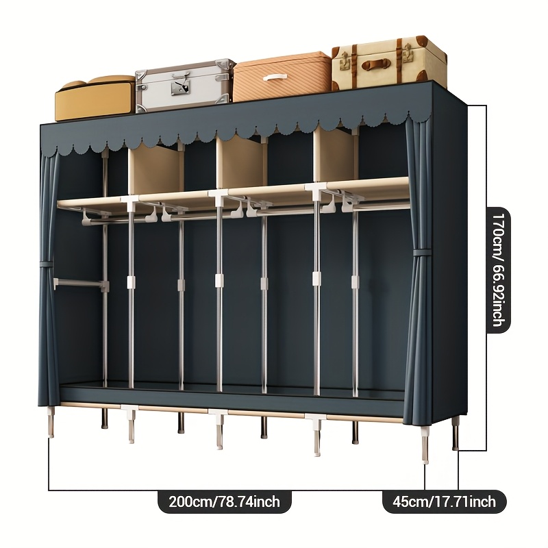 Organisateur de placard Portab - Wardrobe Closet Portable Fabric Cover avis et prix