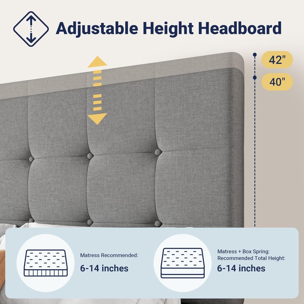 Cadre de lit plateforme King S - King Size Bed Frame With Storage Drawers avis et prix