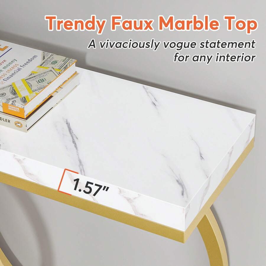 Table console moderne dorée en - Tables avis et prix