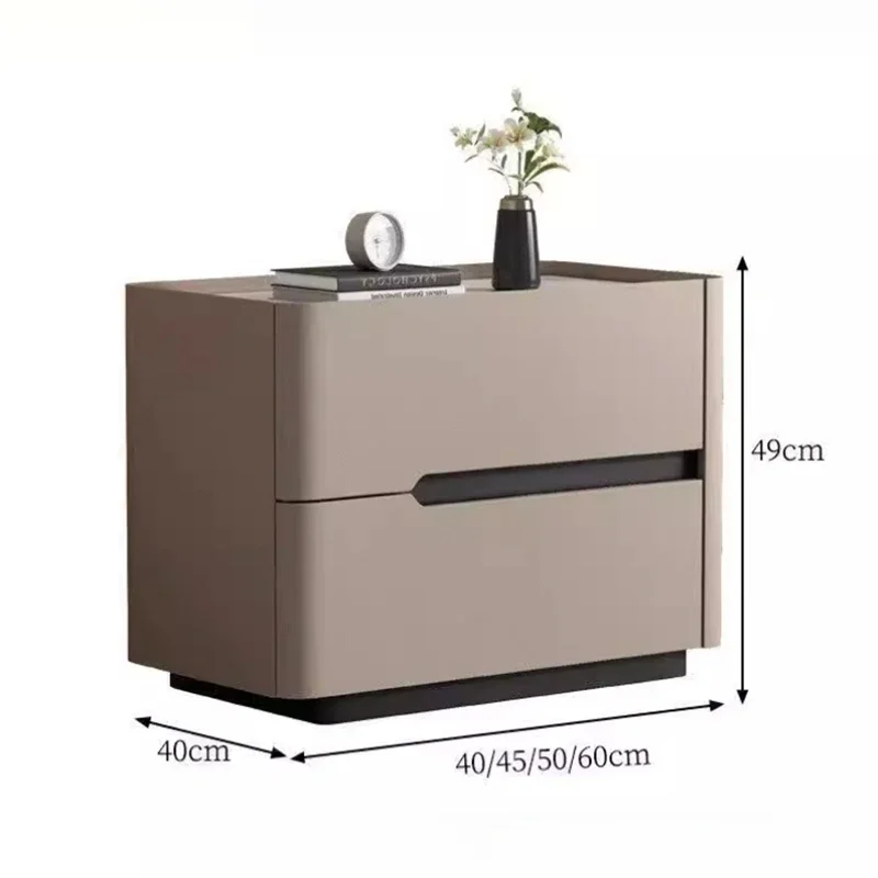 Table de nuit nordique moderne - Solid Wood Nightstand 2 Drawers avis et prix