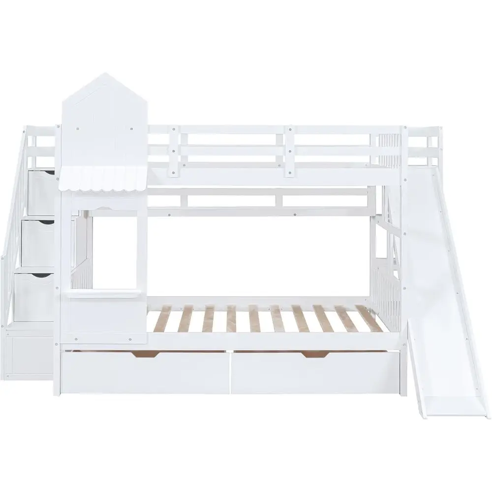 Lit superposé double avec esca - Bunk Bed With Stairs And Slide avis et prix