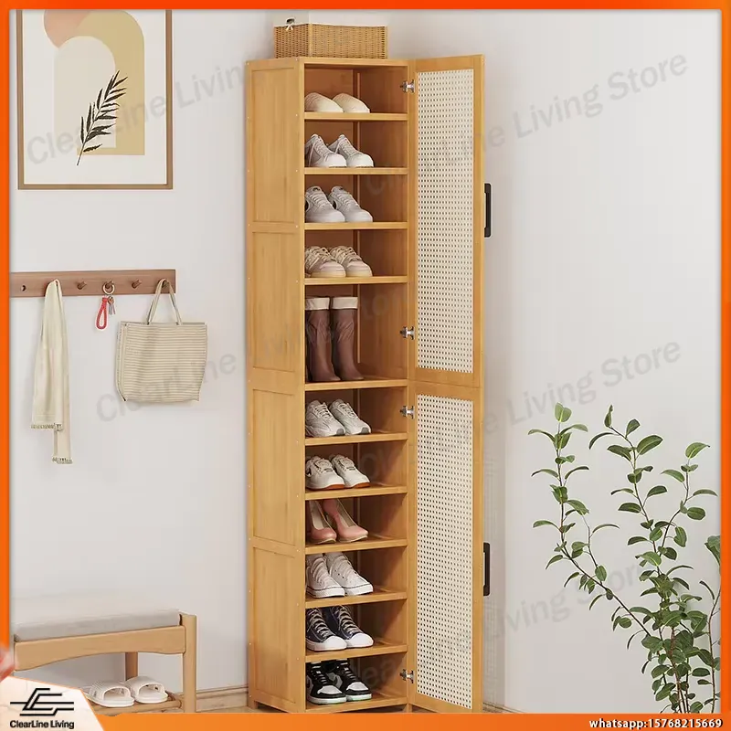 Meuble à chaussures moderne mu - Shoe Rack Cabinet Narrow Entryway avis et prix