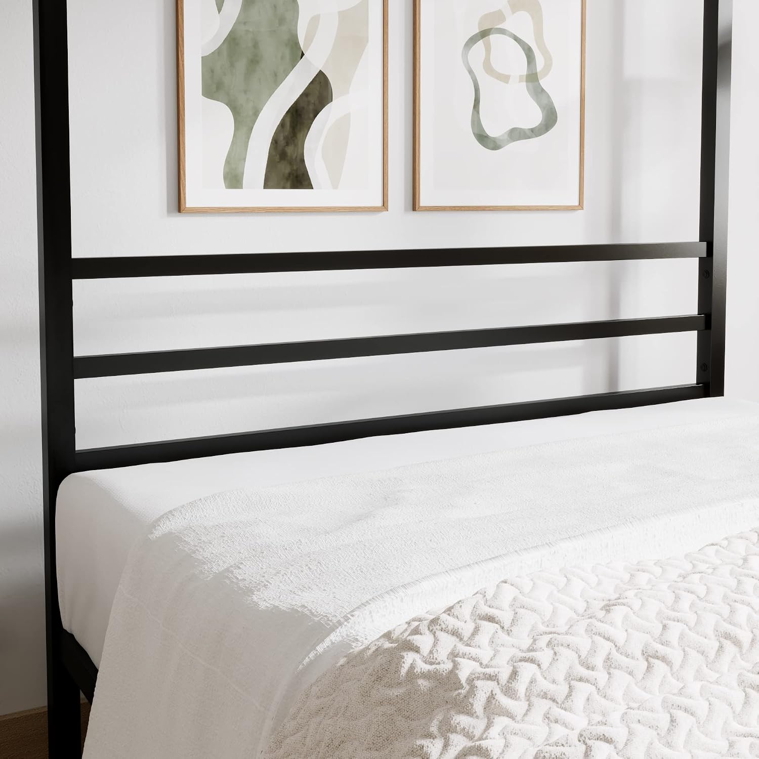 Cadre de lit à baldaquin en mé - Canopy Bed Frame Metal Queen avis et prix