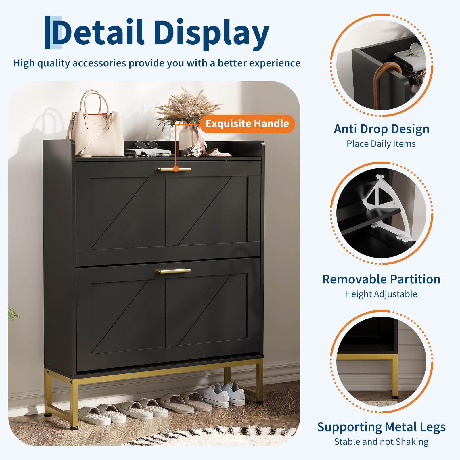 Meuble à chaussures étroit pou - Shoe Rack Cabinet Narrow Entryway avis et prix