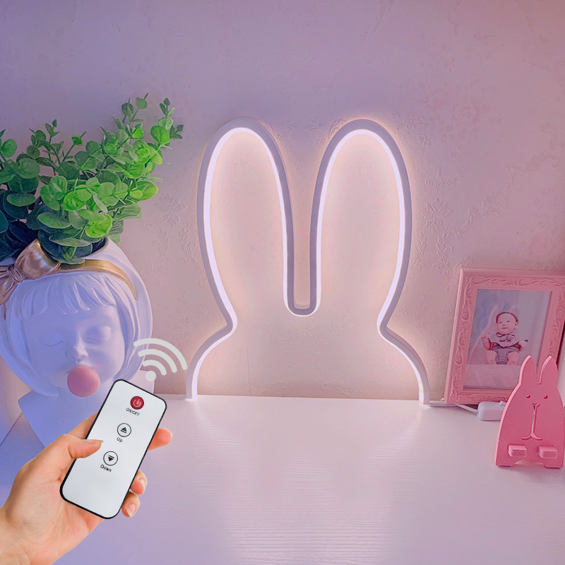 Mignon Led lapin appliques USB - Floating Nightstand With Led Light avis et prix
