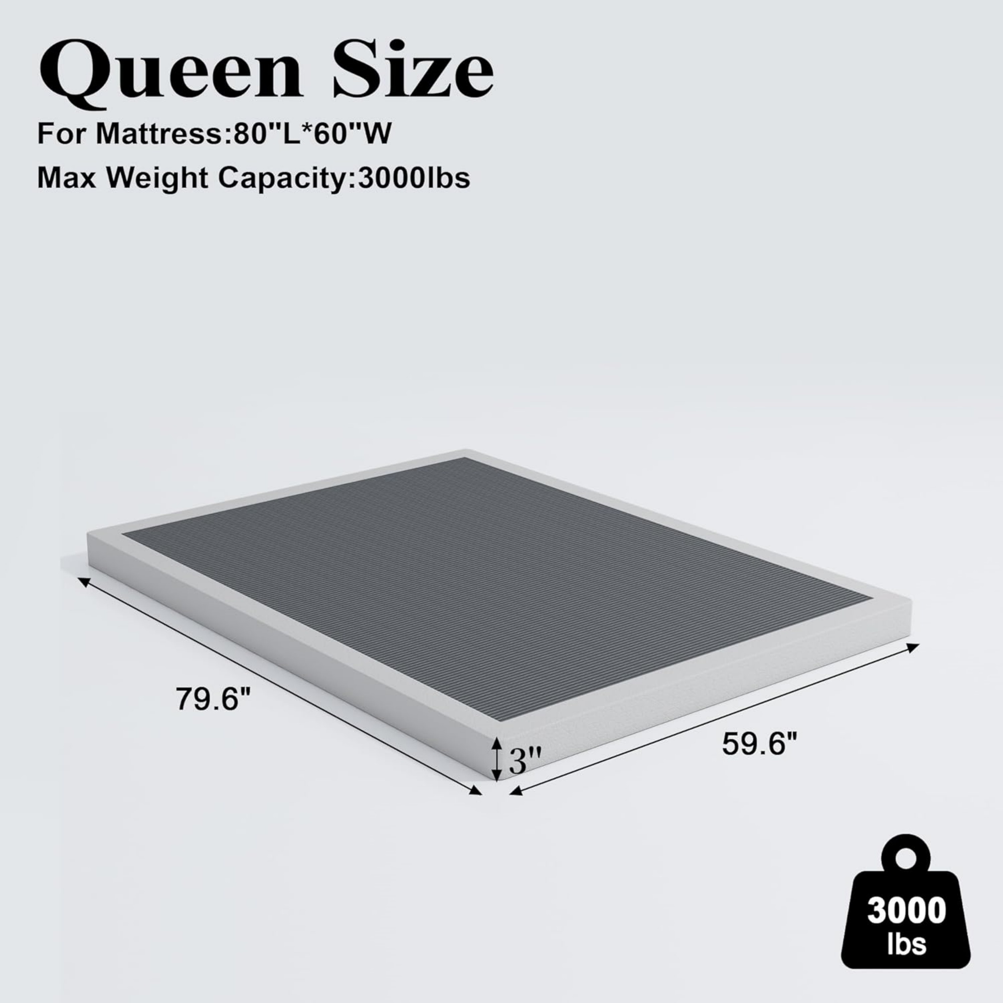Sommier à profil bas pour lit  - Memory Foam Mattress In A Box Queen avis et prix