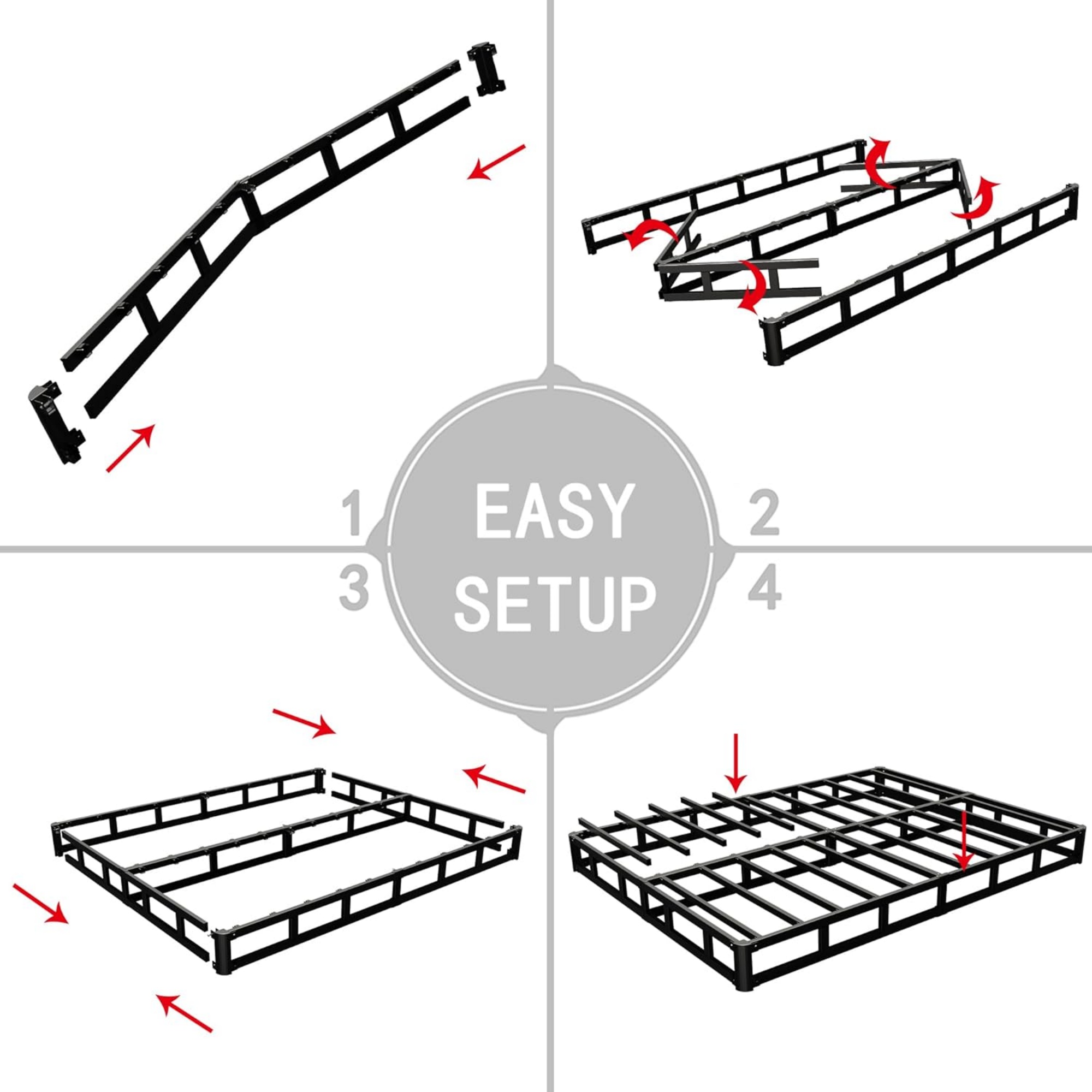 Sommier à profil bas pour lit  - Memory Foam Mattress In A Box Queen avis et prix