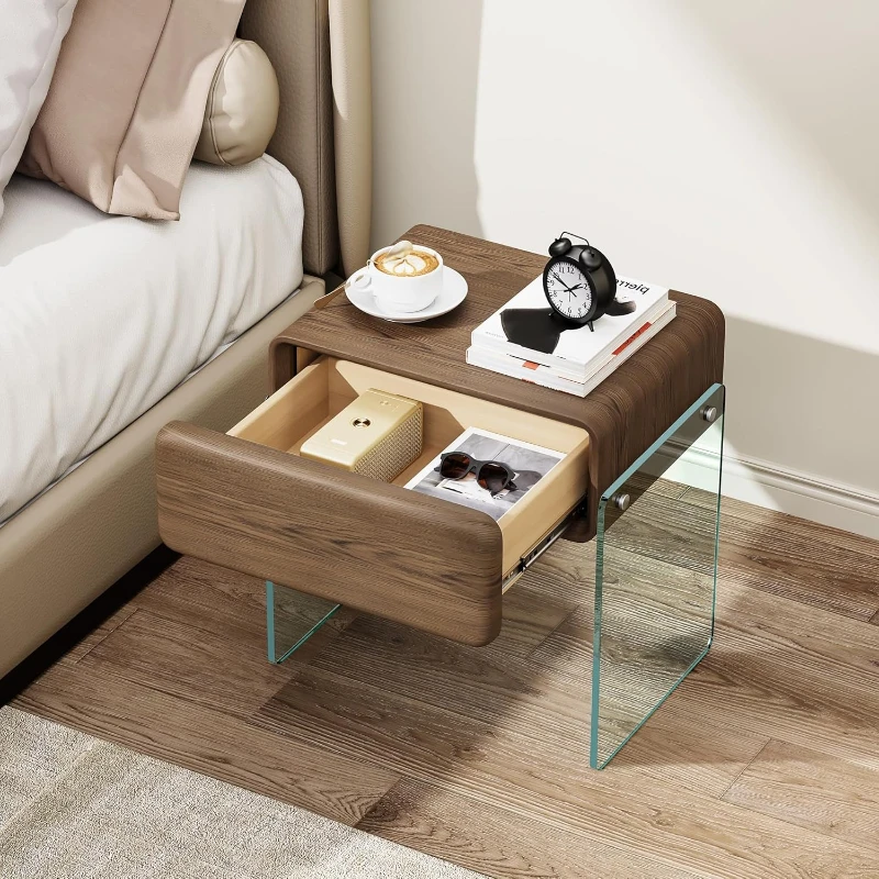 Table de chevet avec tiroir, p - Solid Wood Nightstand 2 Drawers avis et prix