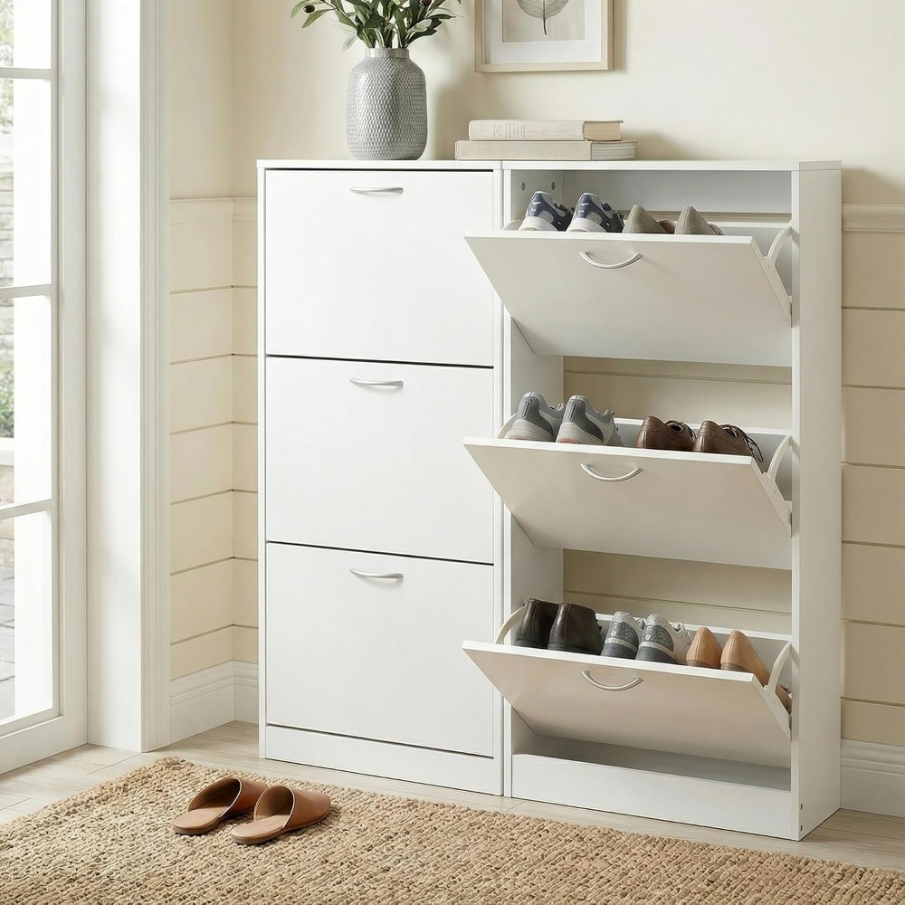 Meuble à chaussures étroit pou - Shoe Rack Cabinet Narrow Entryway avis et prix