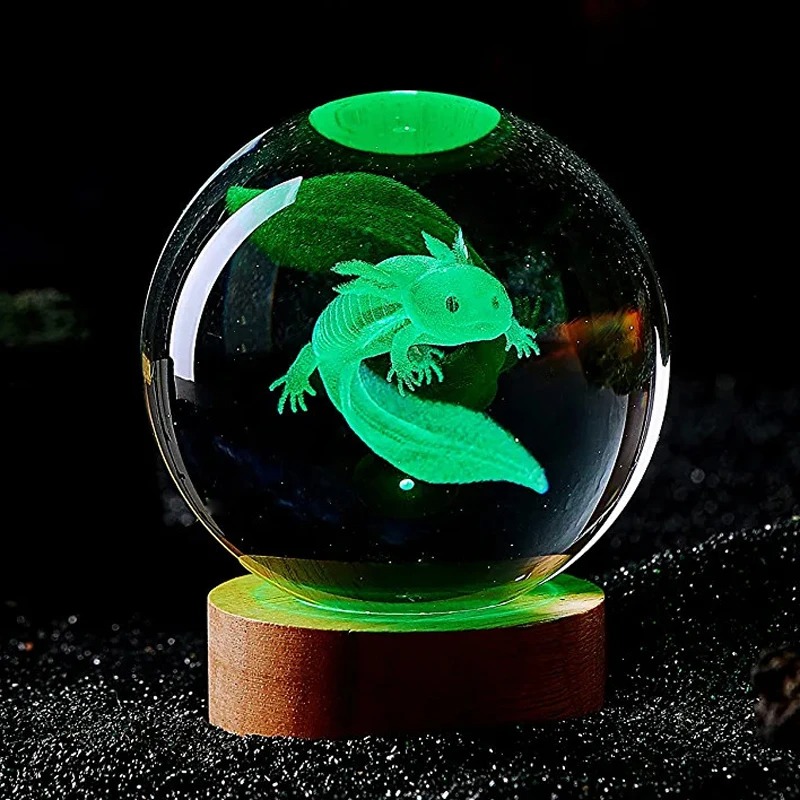 Axolotl – boule de cristal gra - Floating Nightstand With Led Light avis et prix