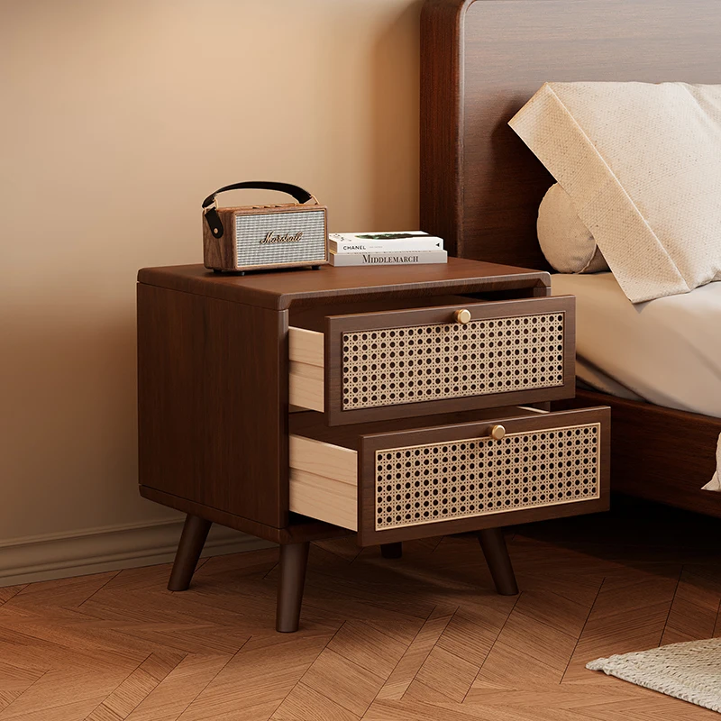Table de chevet en bois massif - Solid Wood Nightstand 2 Drawers avis et prix