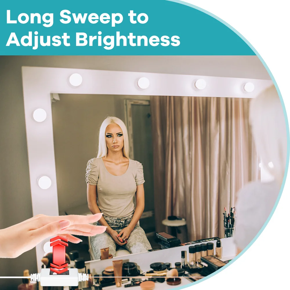 Lampes LED de Maquillage pour  - Dressing Table Vanity With Lighted Mirror avis et prix