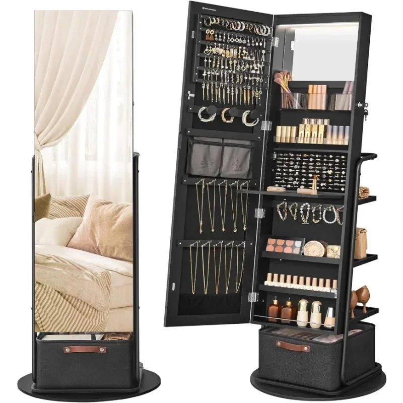 l 360 °   Armoire à bijoux piv - Full Length Mirror Jewelry Armoire avis et prix